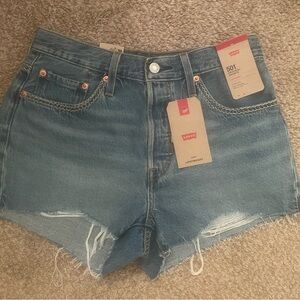 Women's Levis 501 Original Short Switch Stitch Denim